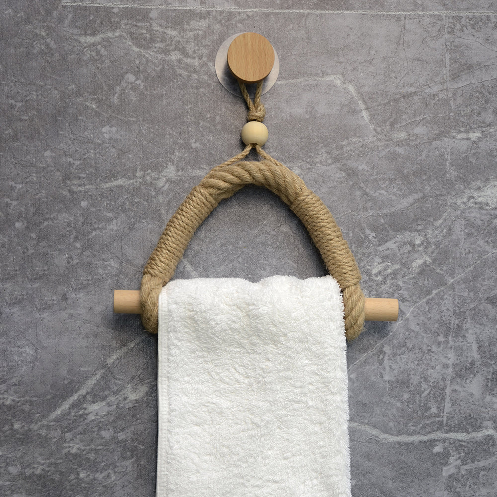 Porta asciugamani in corda antica