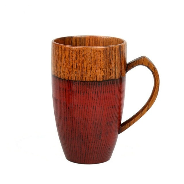Tazza di legno fatta a mano naturale