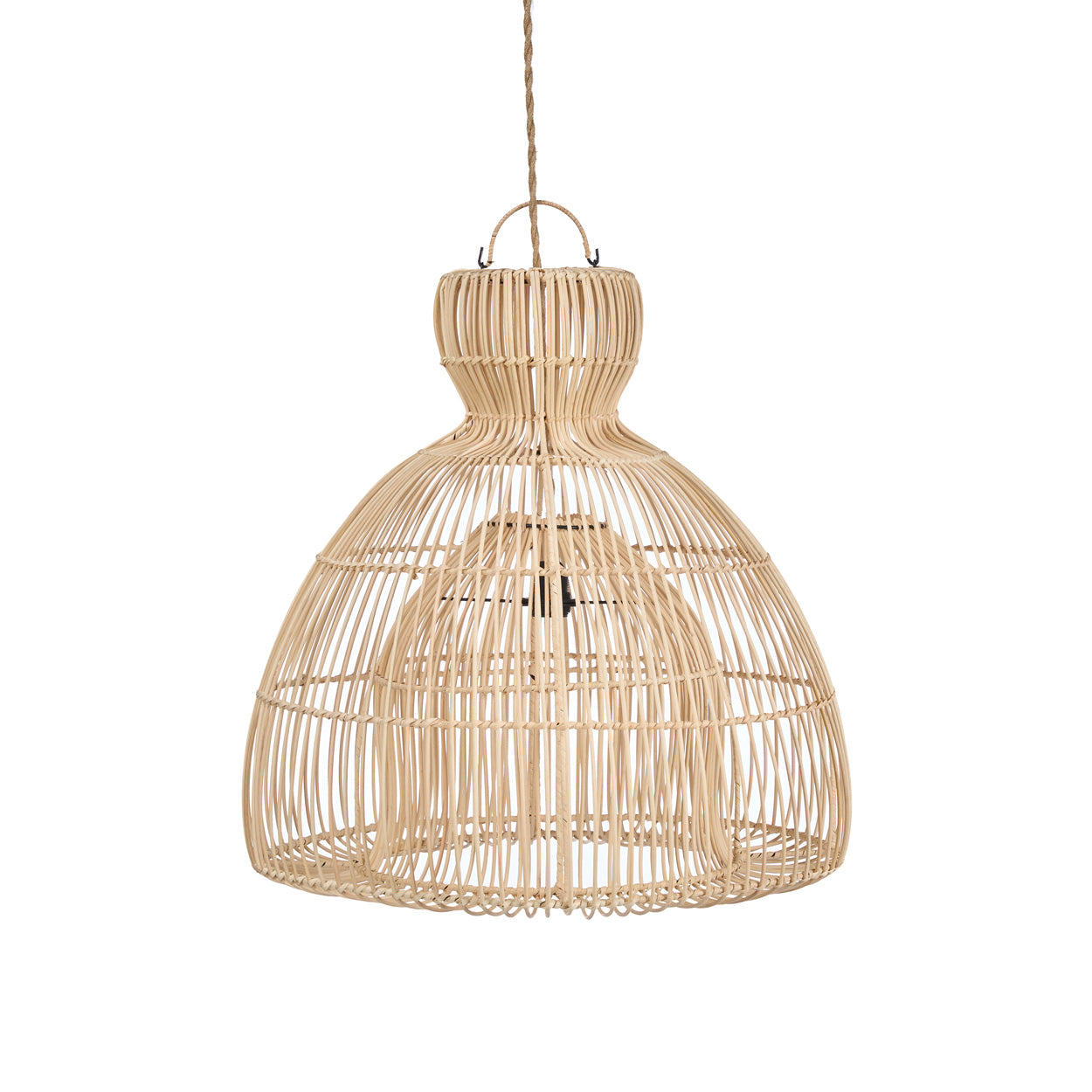 The Matcha Whisk Pendant - Natural - S on a white background