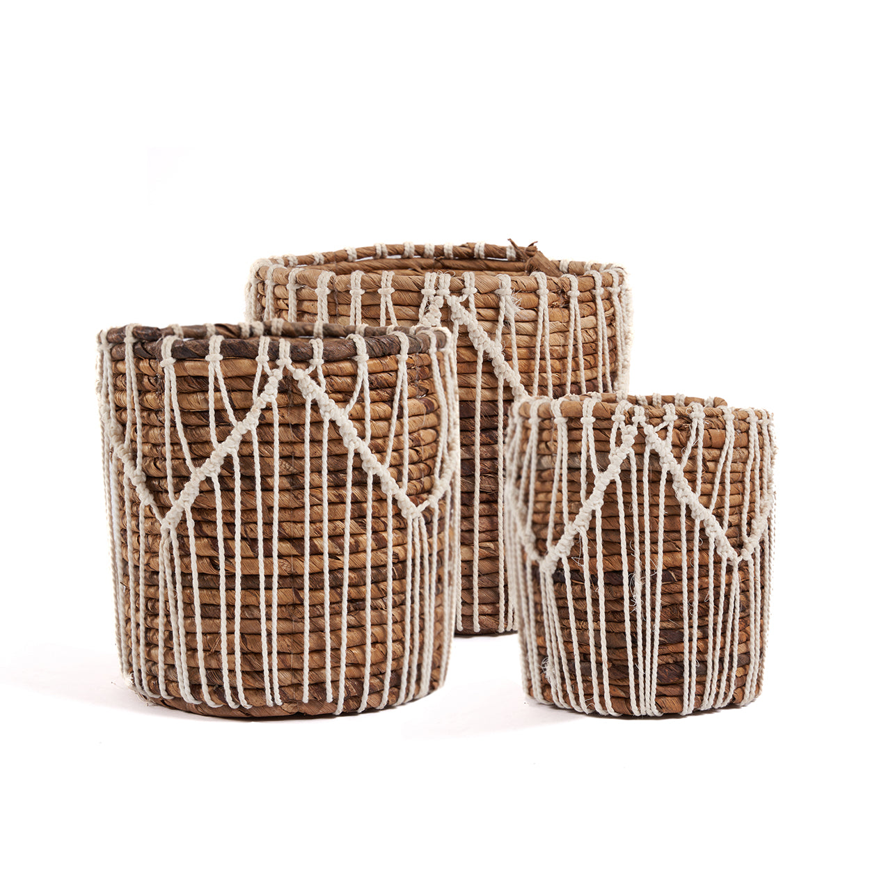 THE MACRA-MAZING Basket - Natural White