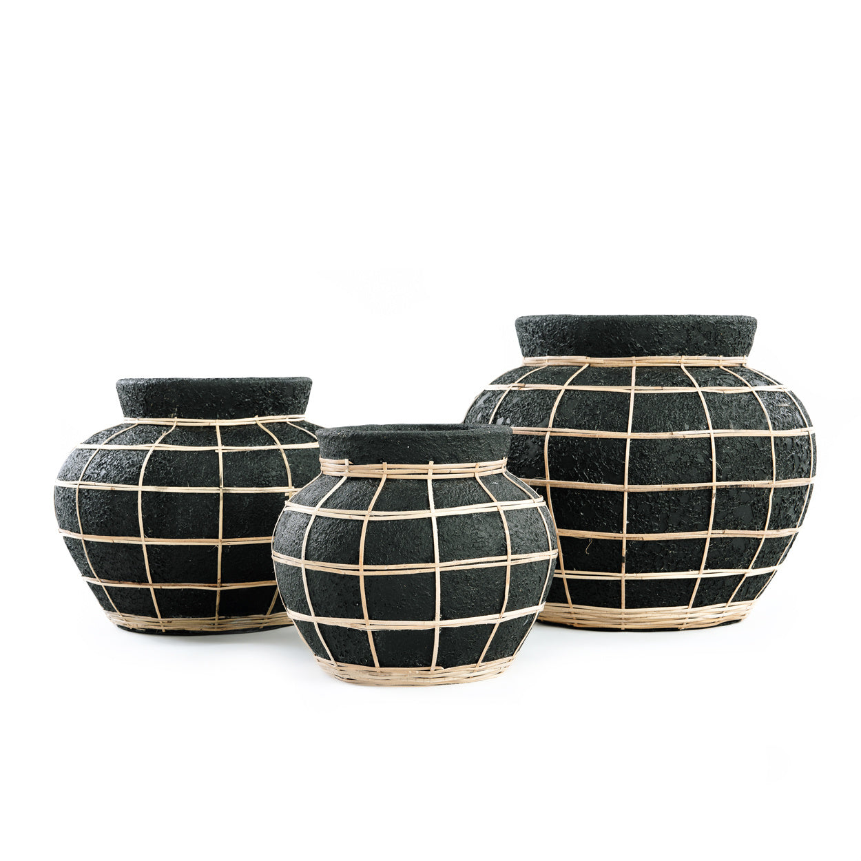 THE BELLY Vase - Black Natural