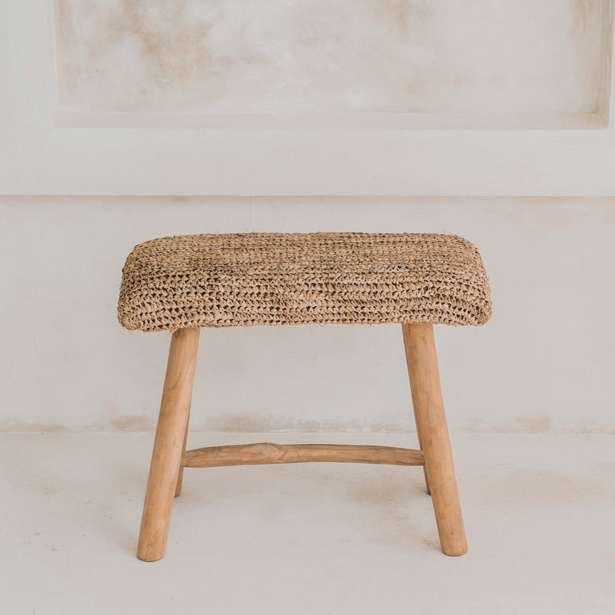 THE RAFFIA Bench - Natural Indoor