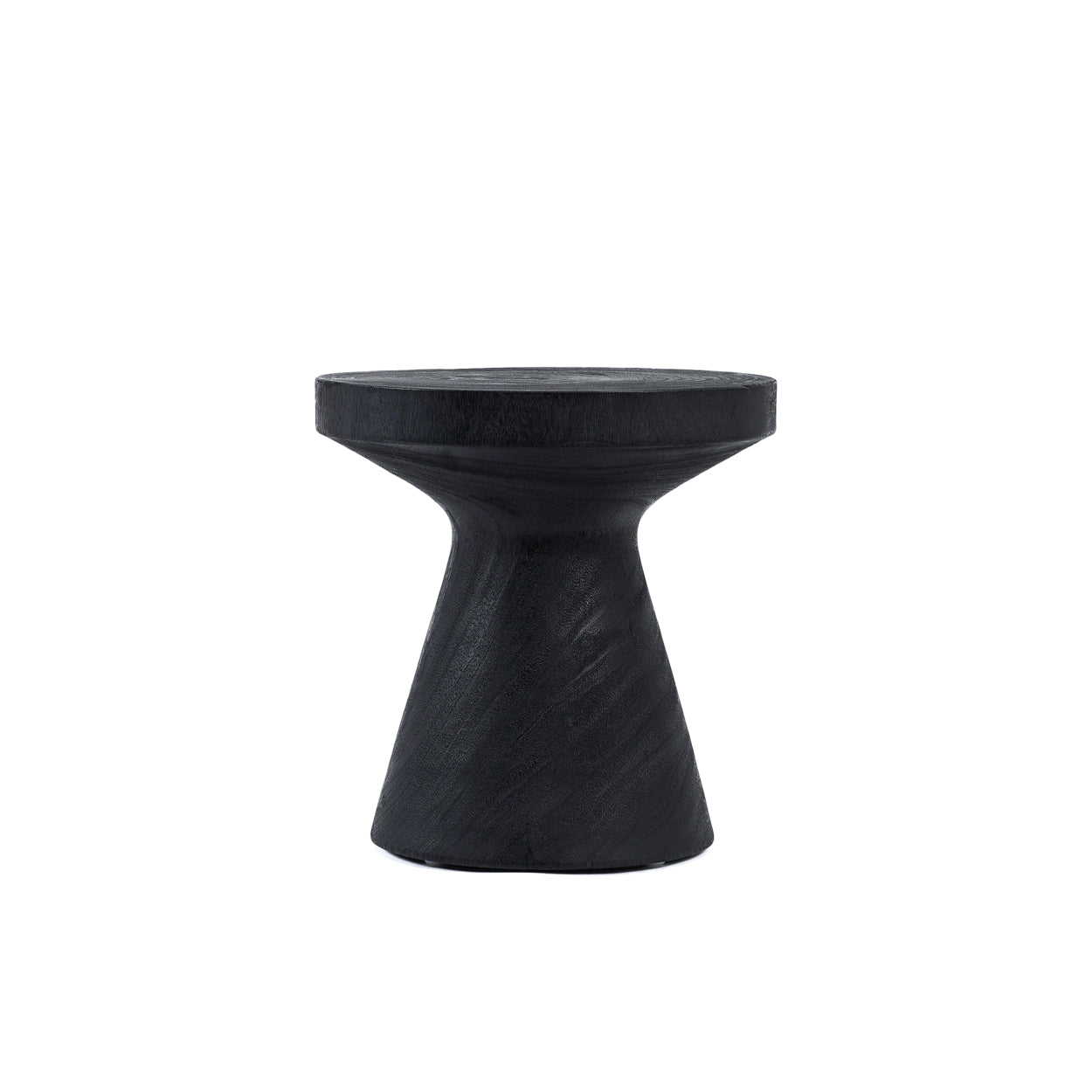 The GRAVITY Side Table - Black Front View