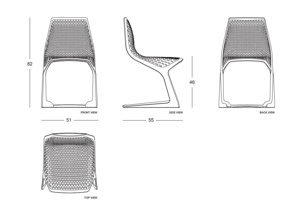MYTO Chair Dimensions
