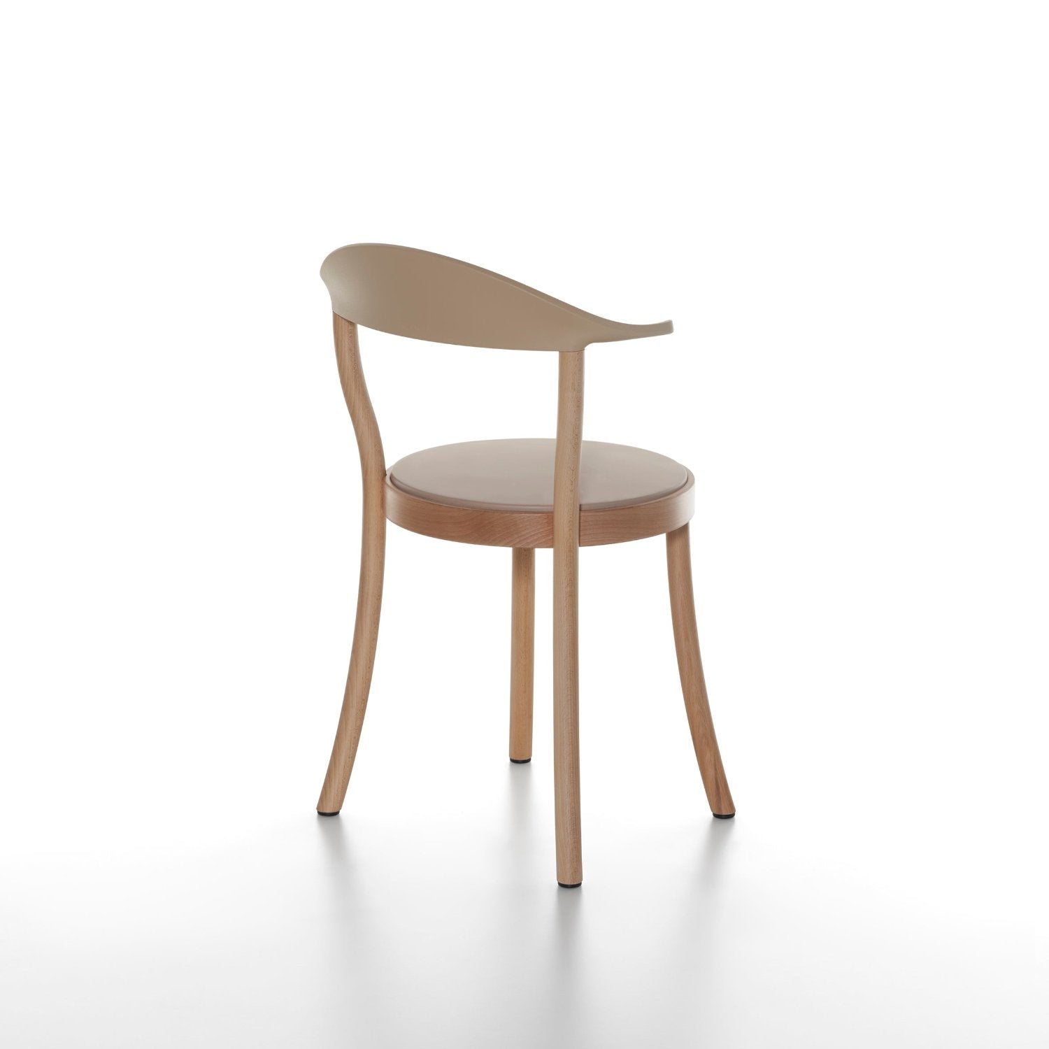 MONZA BISTRO Chair Natural Frame Cafe Latte Backrest