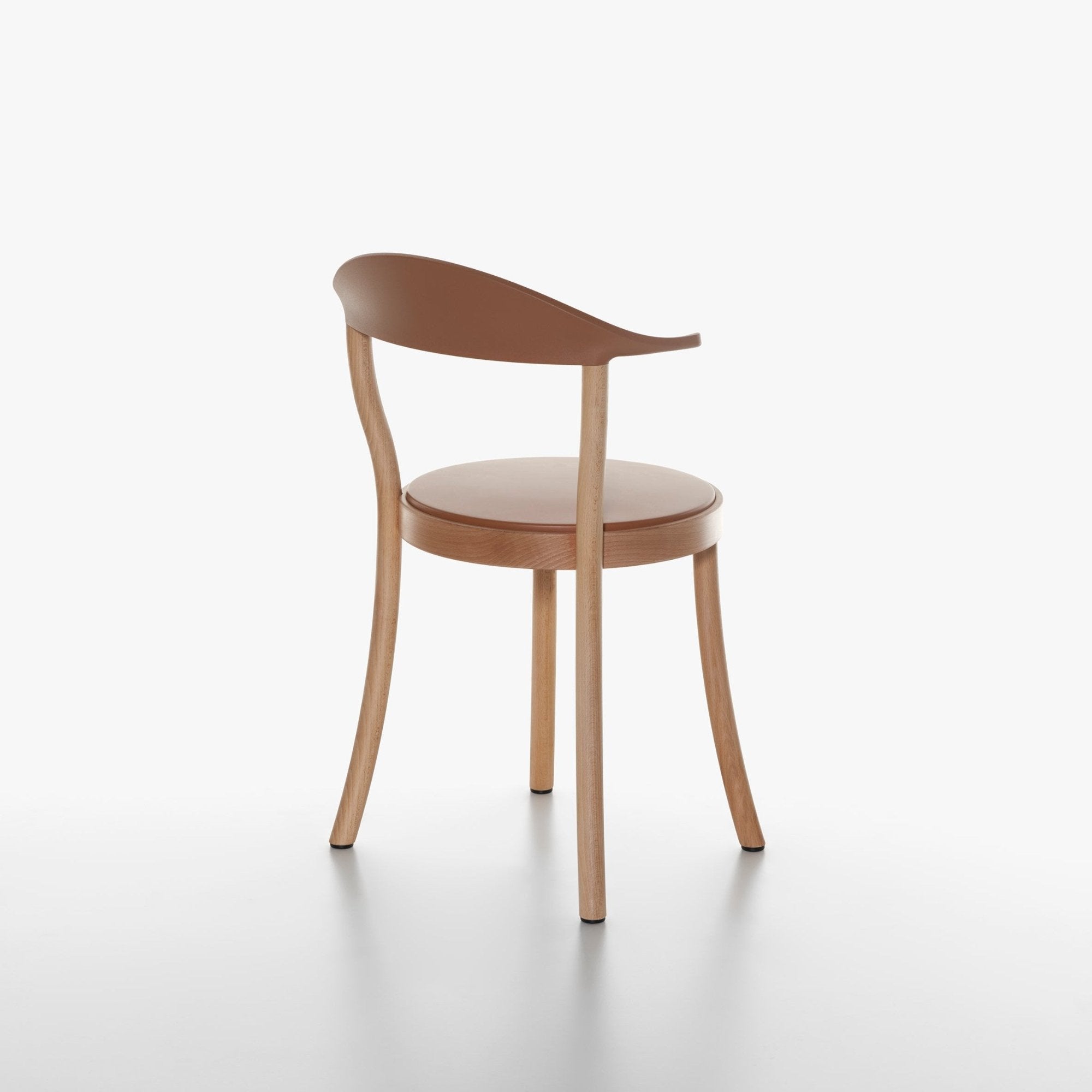 MONZA BISTRO Chair Natural Frame Caramel Backrest