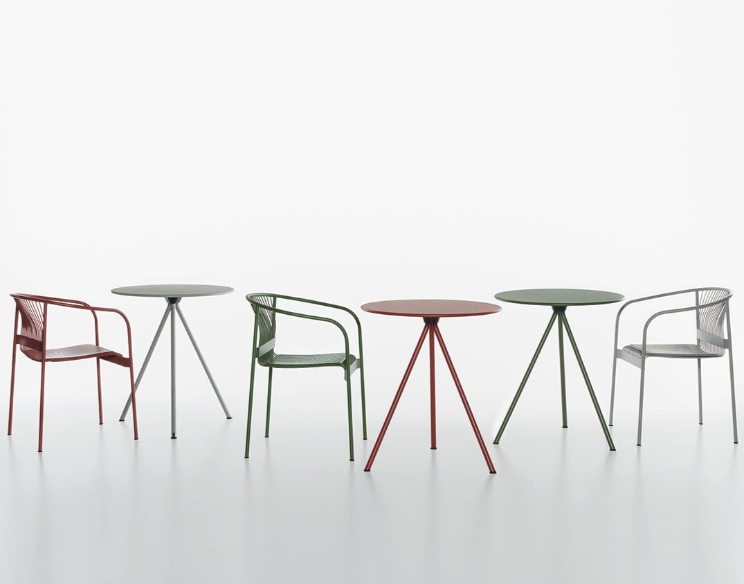 RANDEVU Round Tables Ø68 All Colours With Chairs