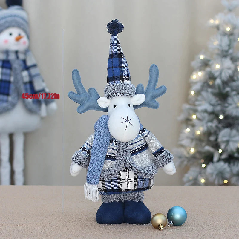 Bambola di Natale con pupazzo di neve per la casa