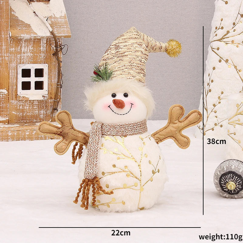 Piccolo pupazzo di neve per la casa di Natale