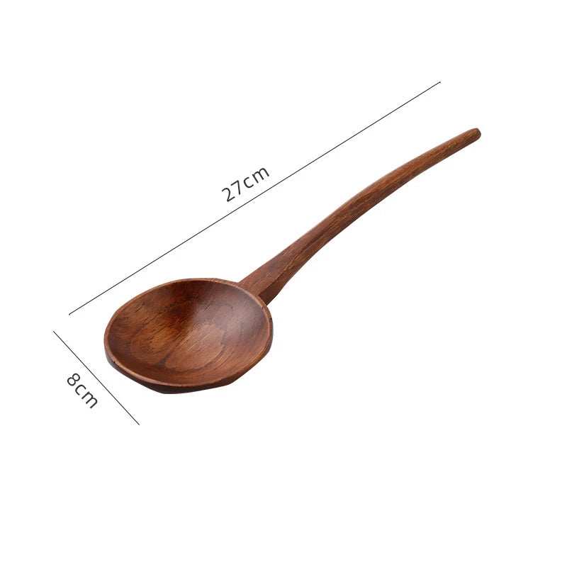 Cucchiaio lungo in legno per ramen