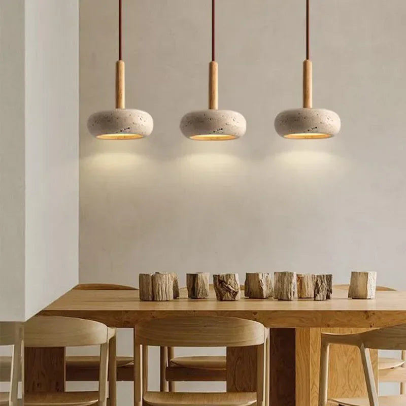 Stone Hanging Pendant Lamp for Living Room 2
