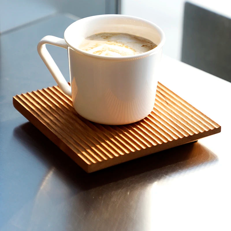 Vassoio da tè rettangolare in legno stile giapponese
