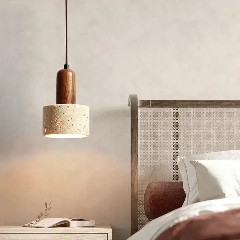 Stone Hanging Pendant Lamp for Living Room 4