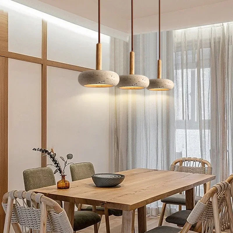 Stone Hanging Pendant Lamp for Living Room 3