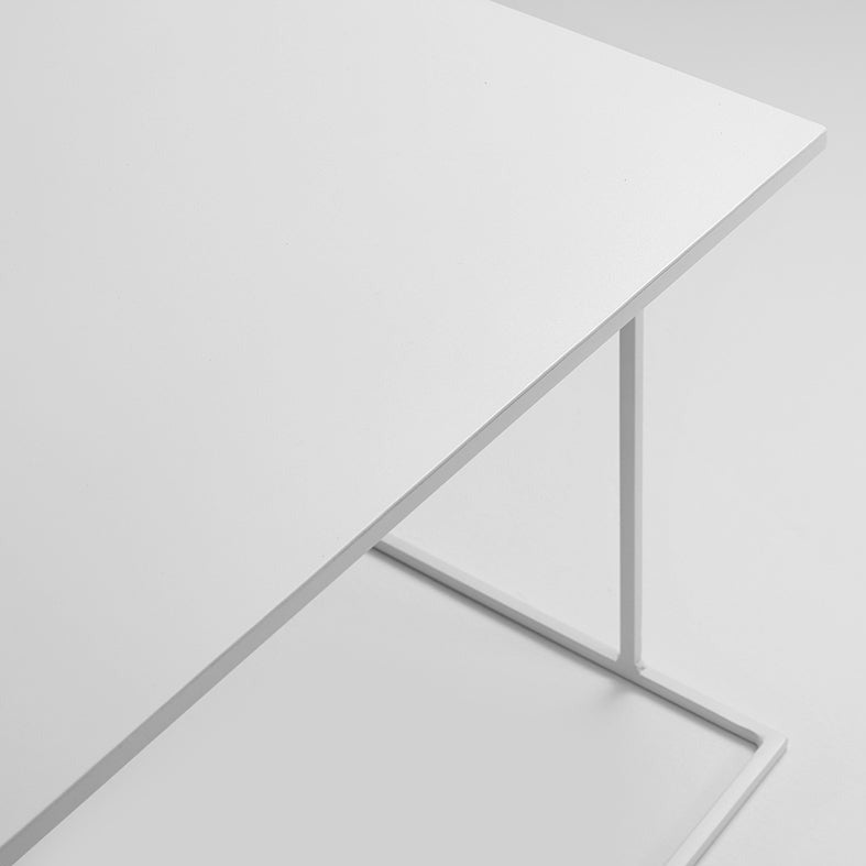 WALT Coffee Table 100x60 Metal White Close View