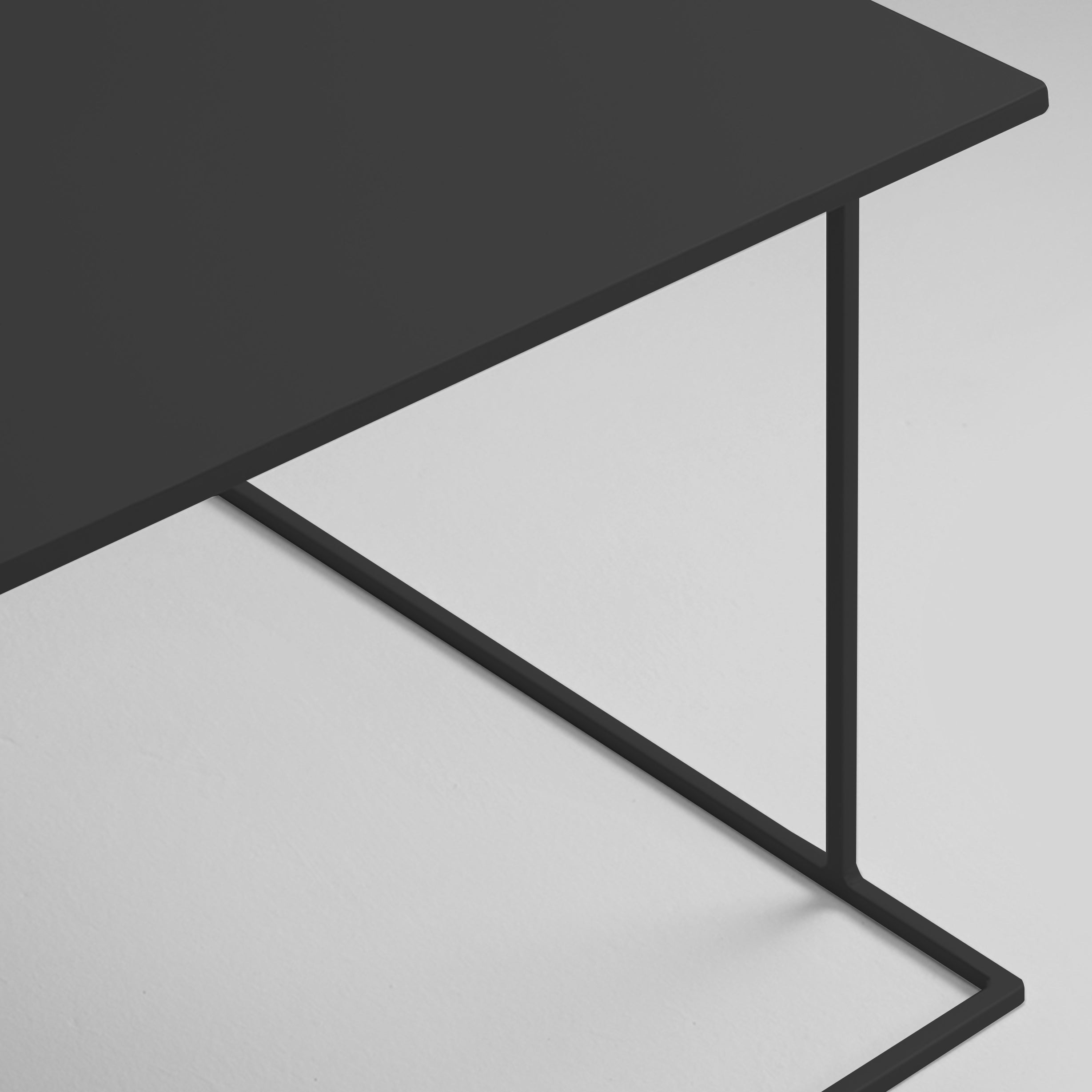 WALT Coffee Table 100x60 Metal Black Close View
