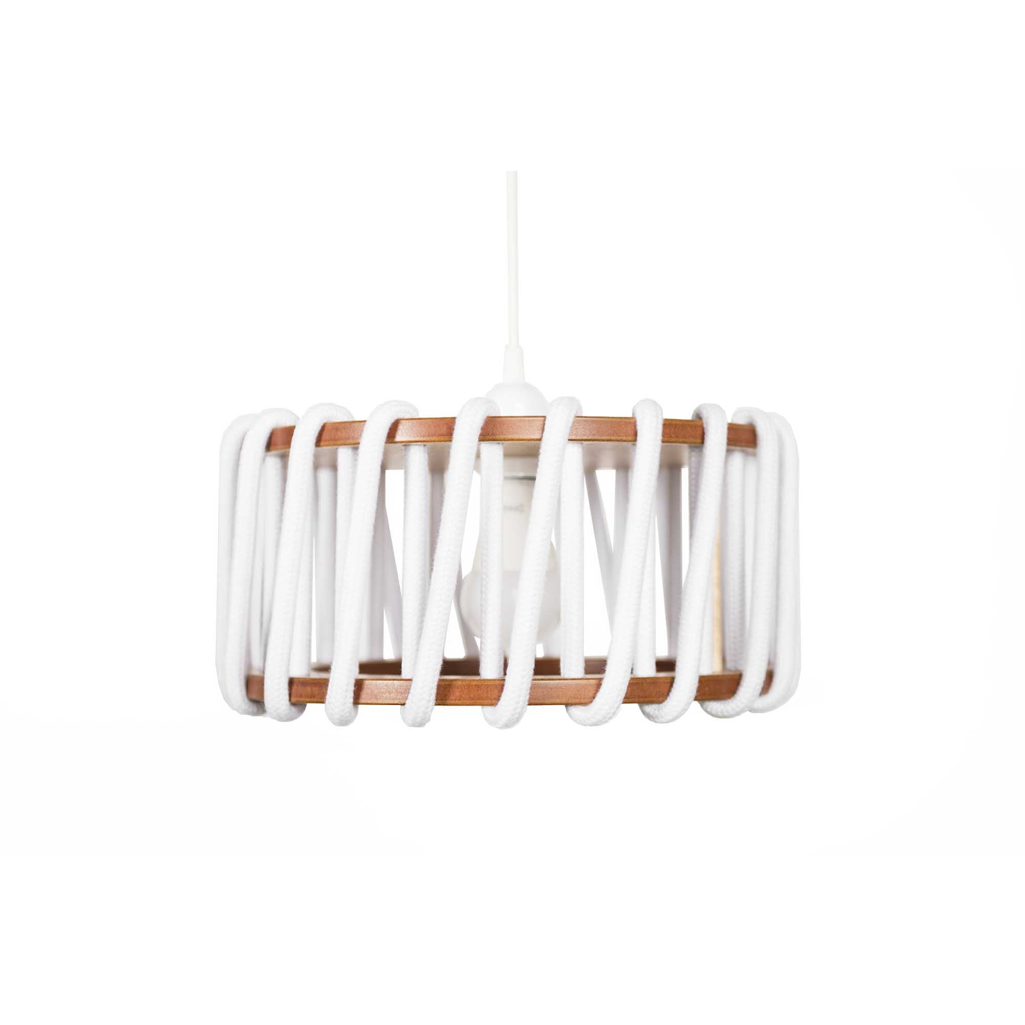 MACARON Pendant Lamp White 30 cm front view