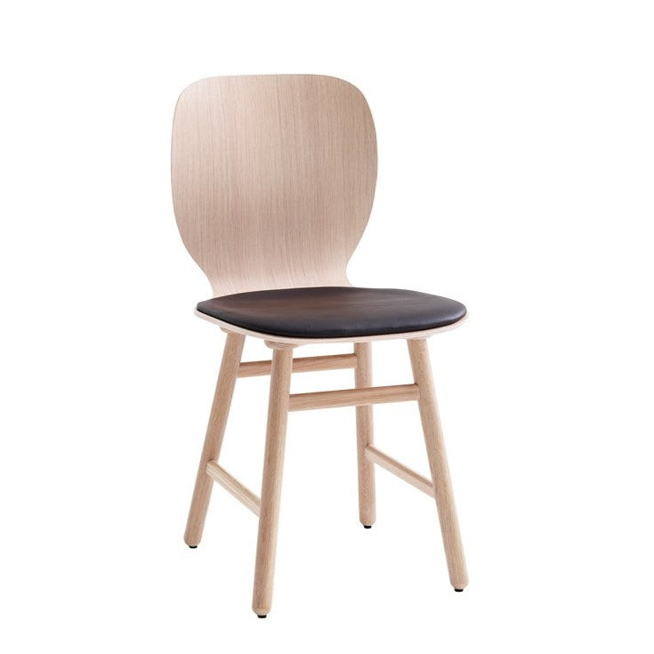 SHELL STOL Chair 45TS natural ash frame, black seat