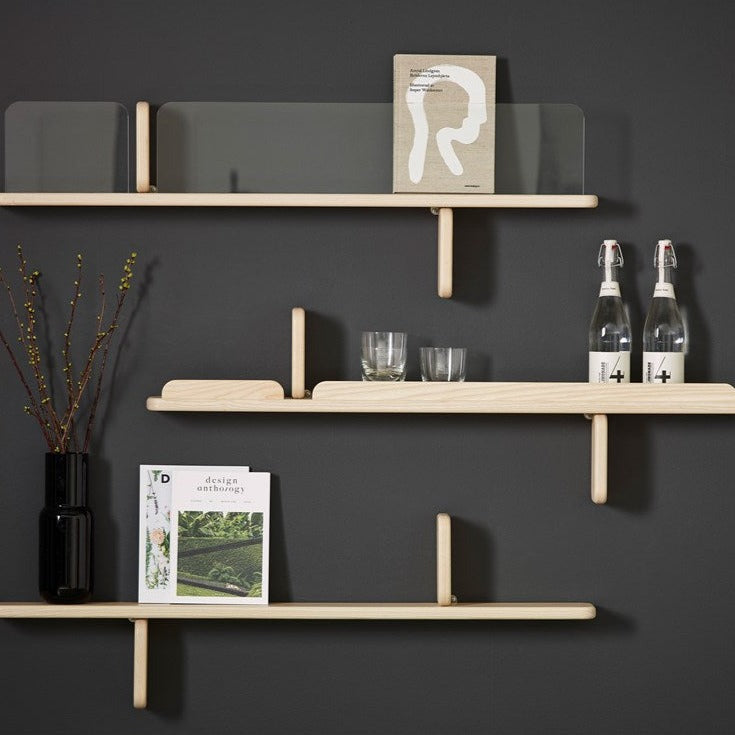 PART Shelf with Wooden Ledge natural ash, interior view
