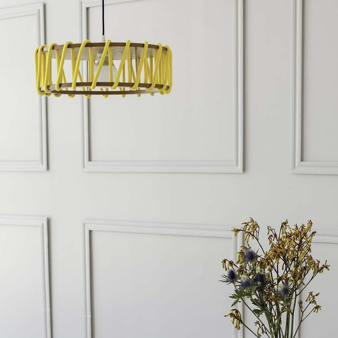 MACARON Pendant Lamp Yellow 30 cm  interior general view