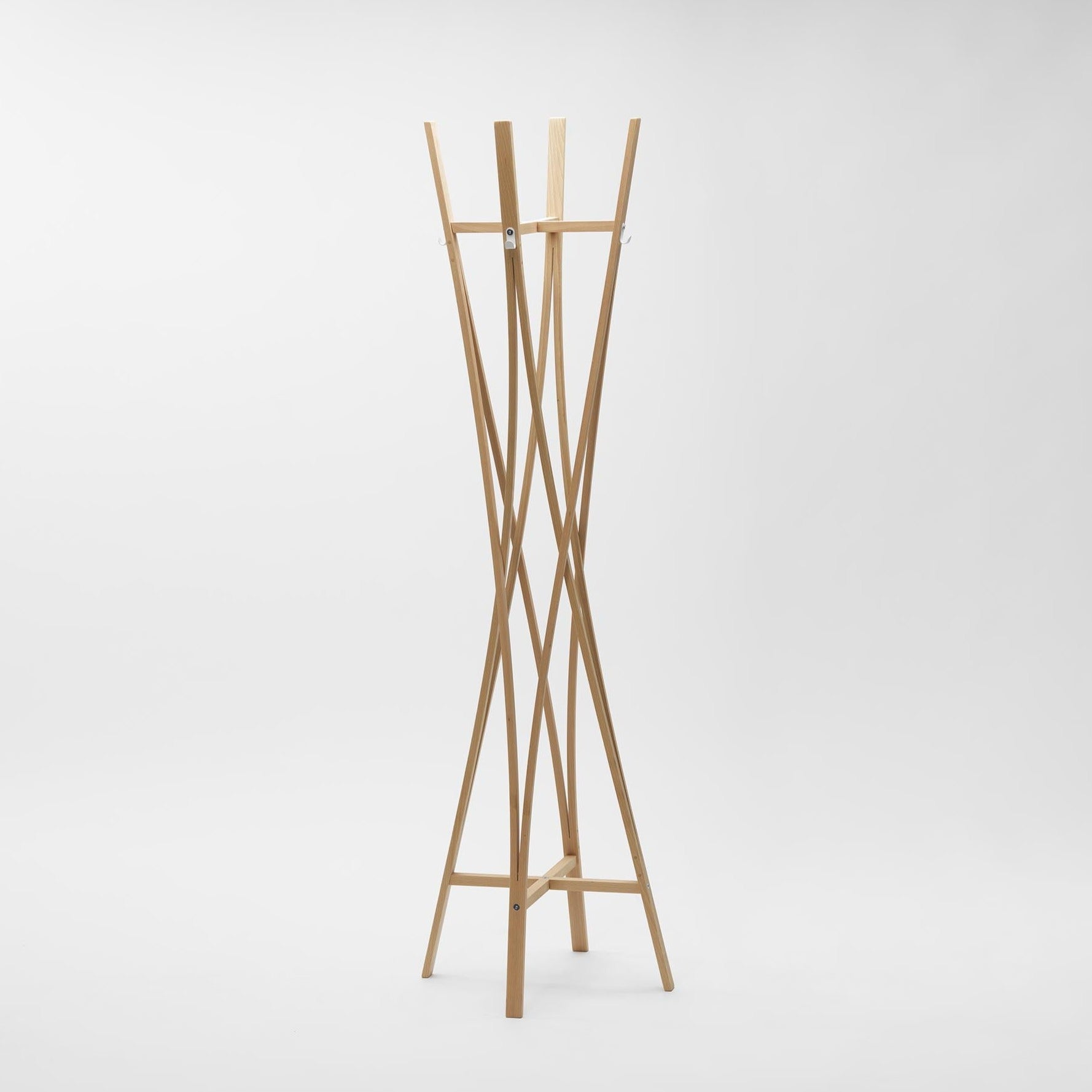 TRA Coat Stand Beech Natural front view