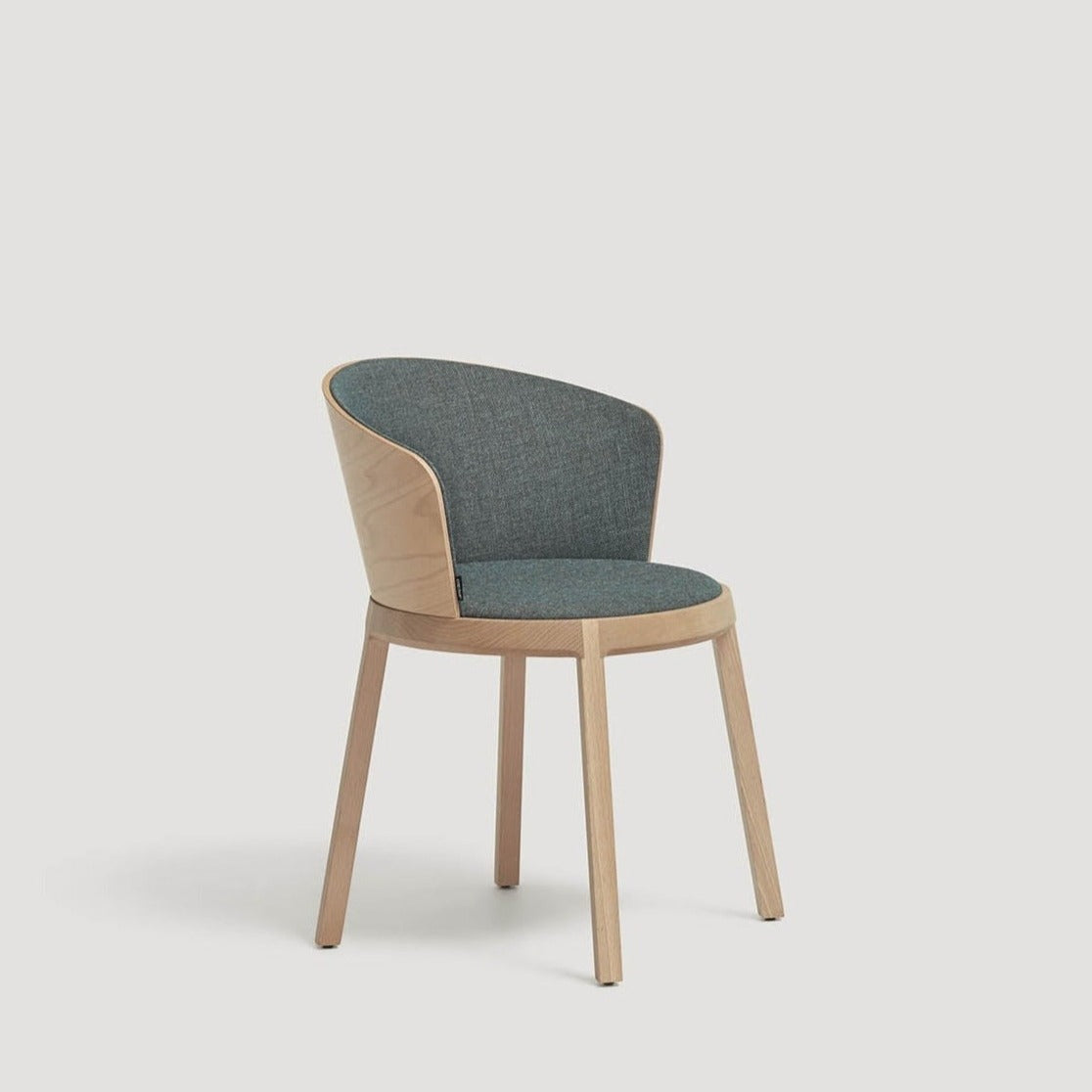SILLA ARO Chair side view natural base