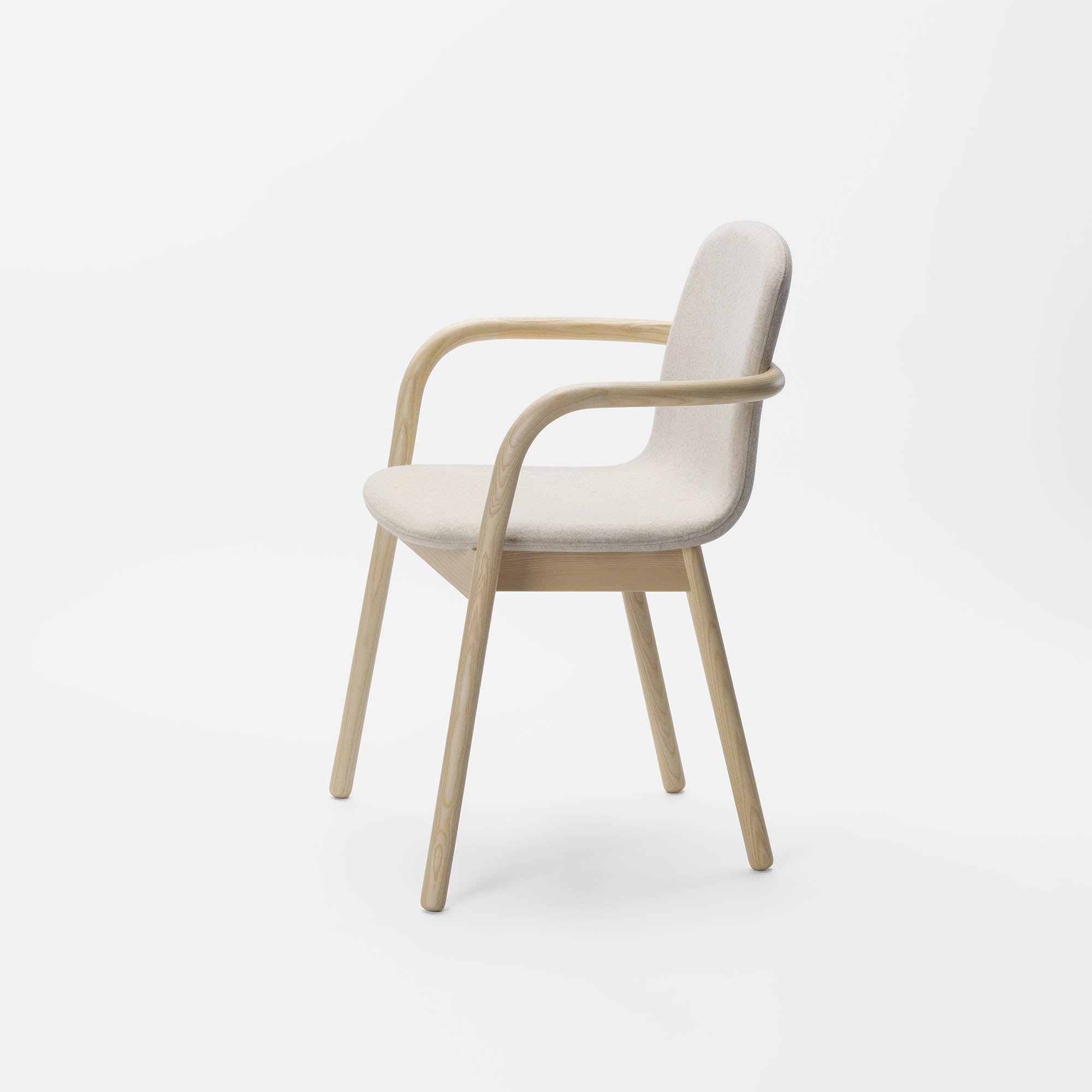 HUG ARMCHAIR Natural Ash-Gabriel Luna 2 side view