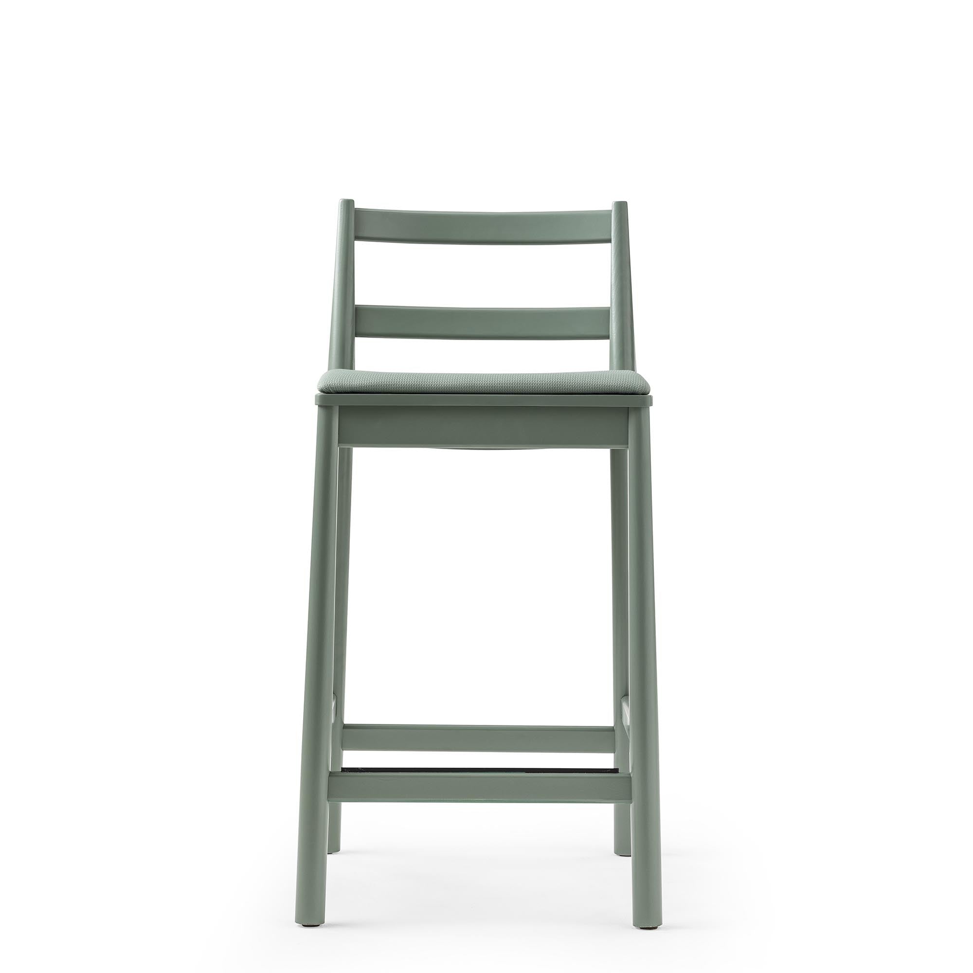 JULIE IMB Stool green seat and frame