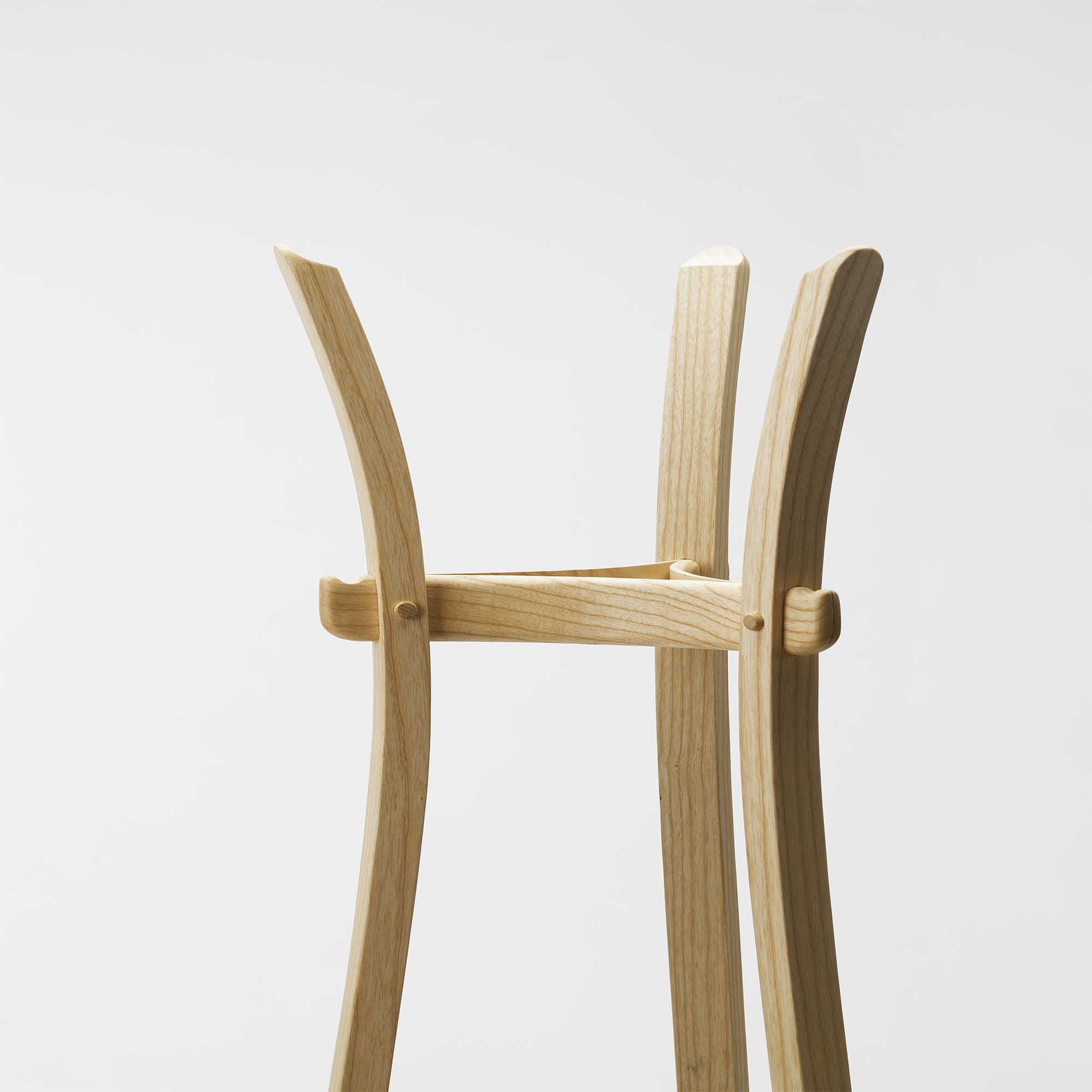 LEEK COAT STAND By Mentsen Ash Natural top view