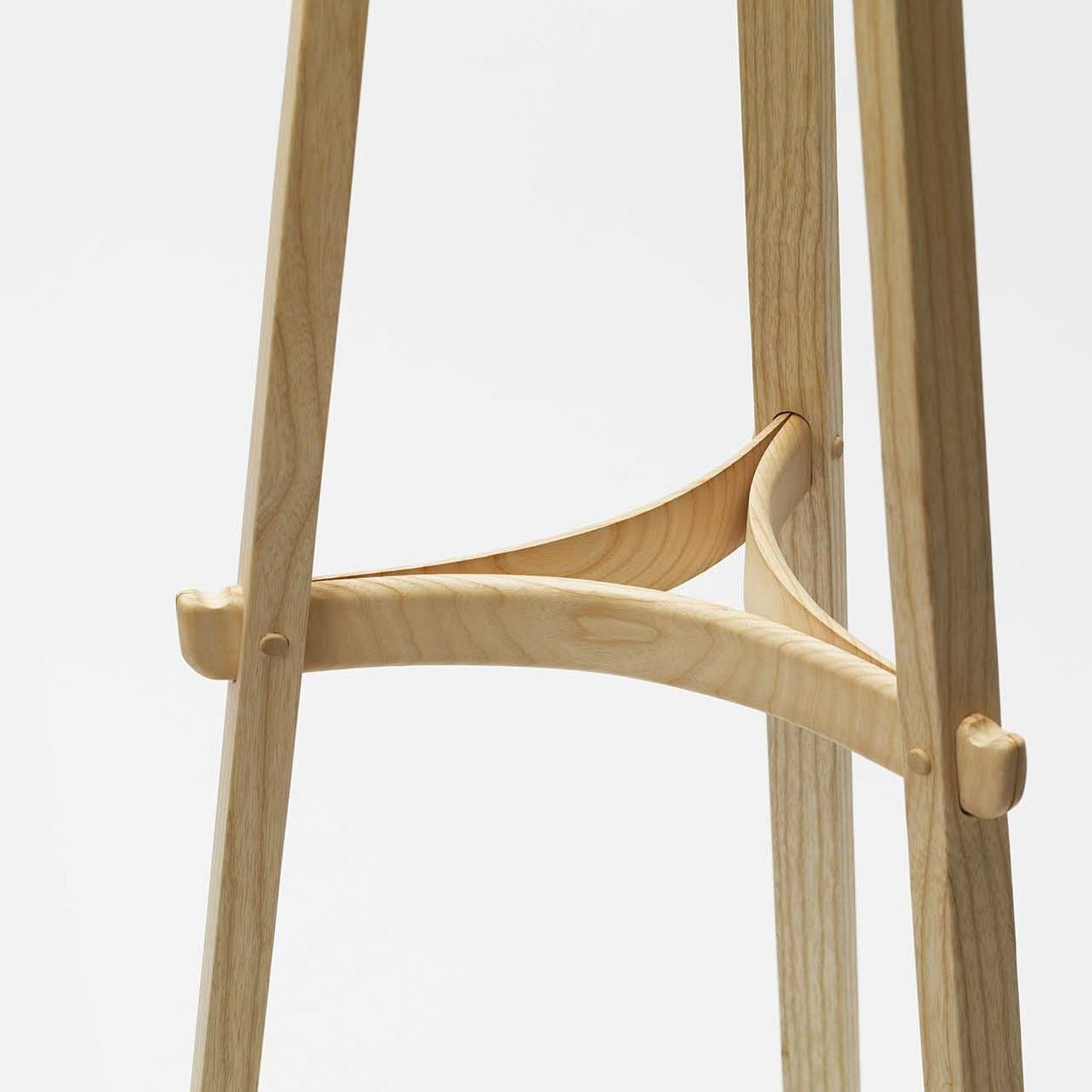 LEEK COAT STAND By Mentsen Ash Natural stand bottom view