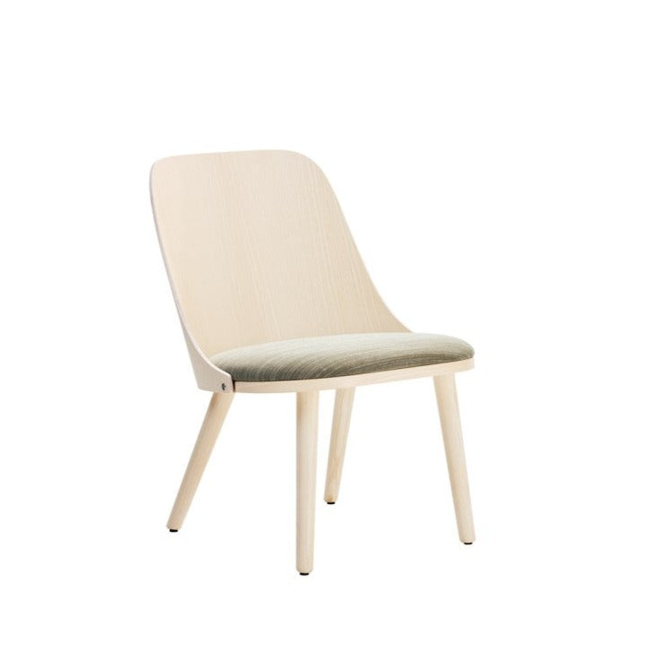SANDER Chair natural ash frame, grey upholstery seat