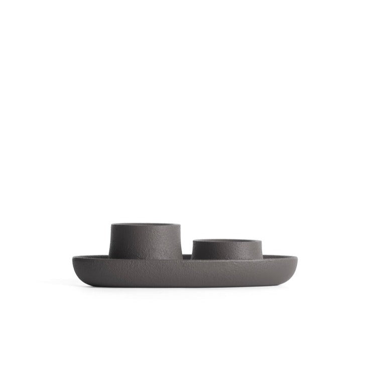 AYE Candle Holder 2 Funnel-dark