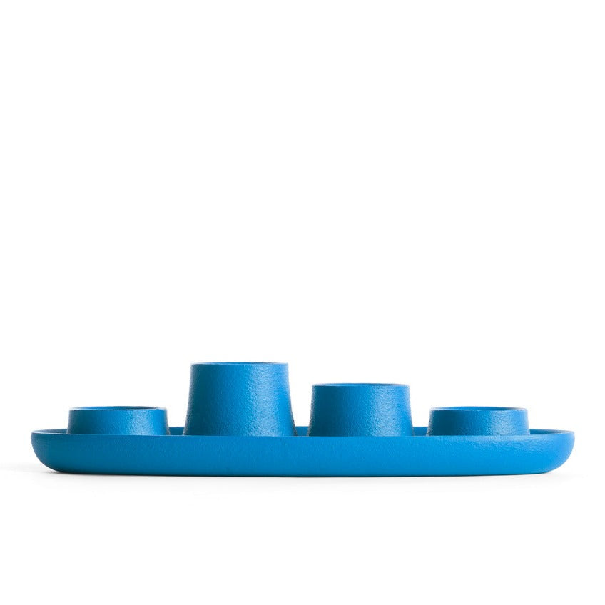 AYE Candle Holder 4 Funnel-blue