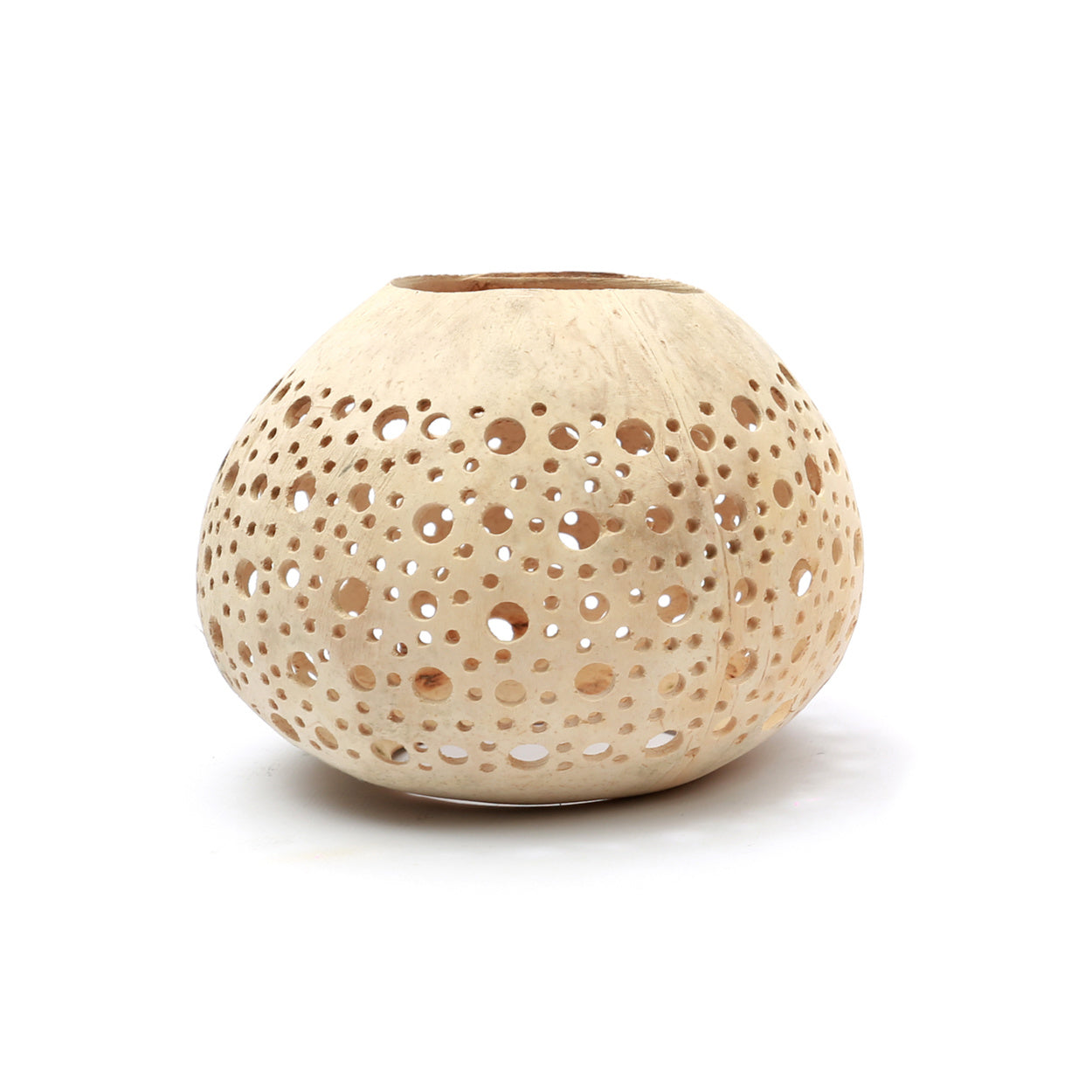 THE COCONUT DOT Candleholder-Natural front view