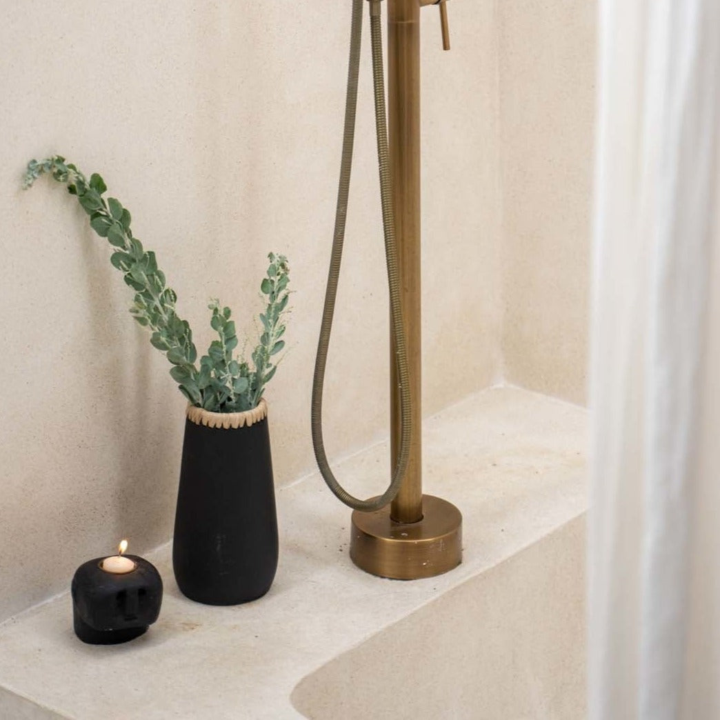 THE SUMBA STONE Candle Holder bath view