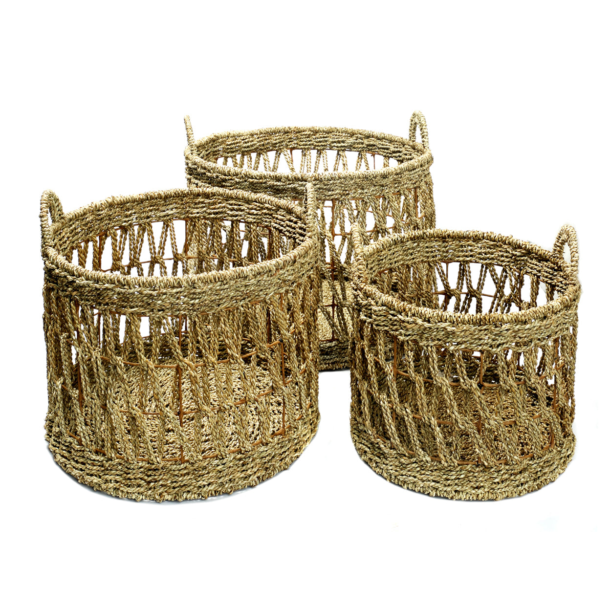 THE PERFORE Baskets Set of 3 front view, white background