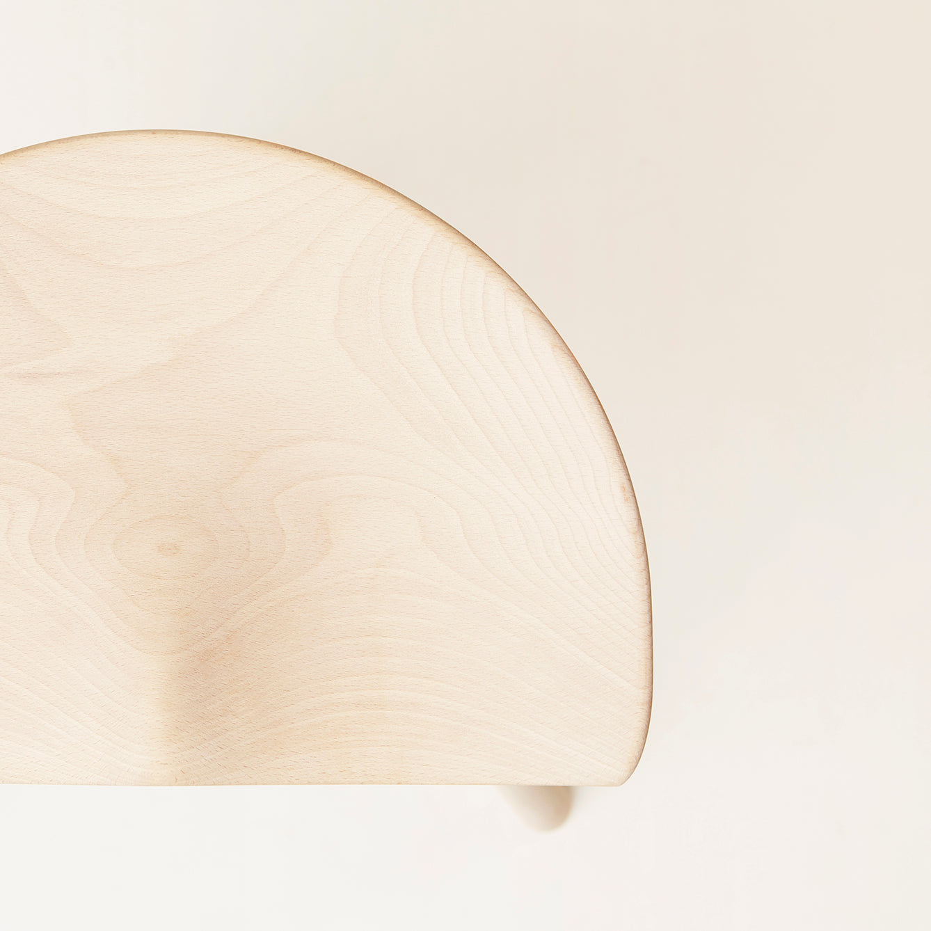 Top view of SHOEMAKER Chair  white oil beech