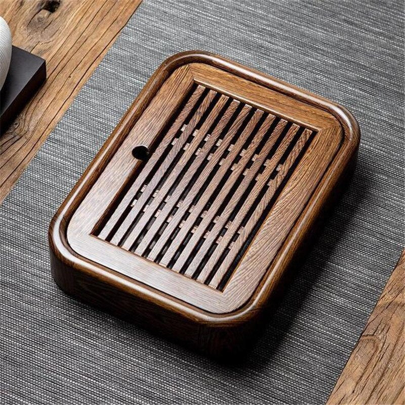 Natural Bamboo Wood Rectangle Tea Set small