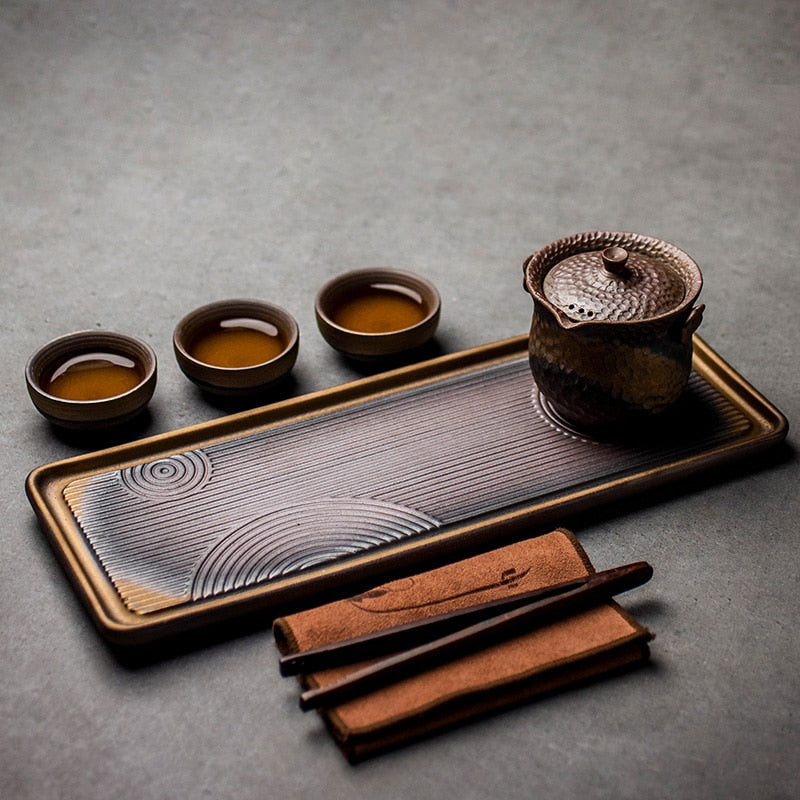 Handmade Authentic Tea Tray set top view