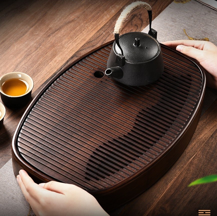 Natural Bamboo Tea Set with kettle