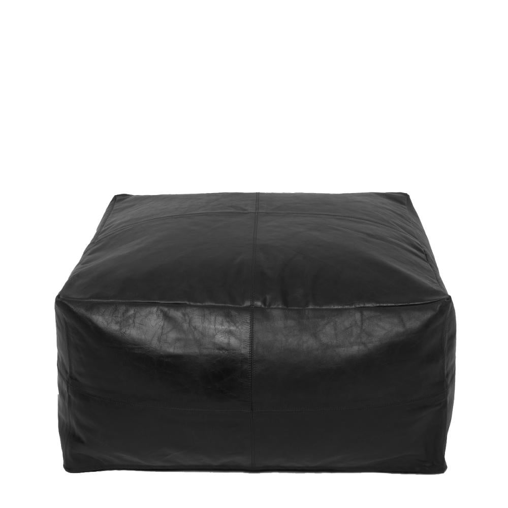 THE COLLECTORS Pouffe black front view