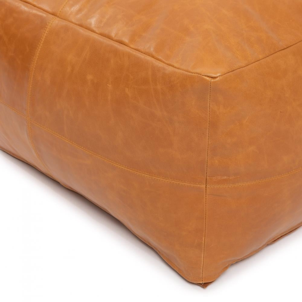 THE COLLECTORS Pouffe camel crop view