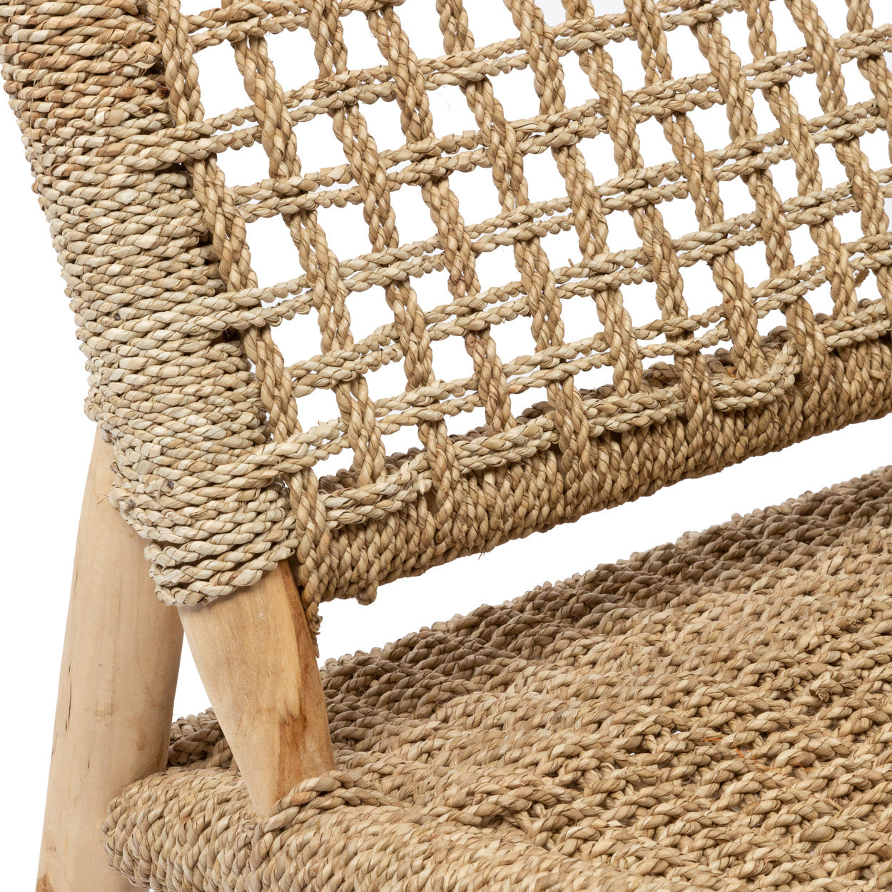 THE ISLAND SISAL One Seater Chair seat detail macro view