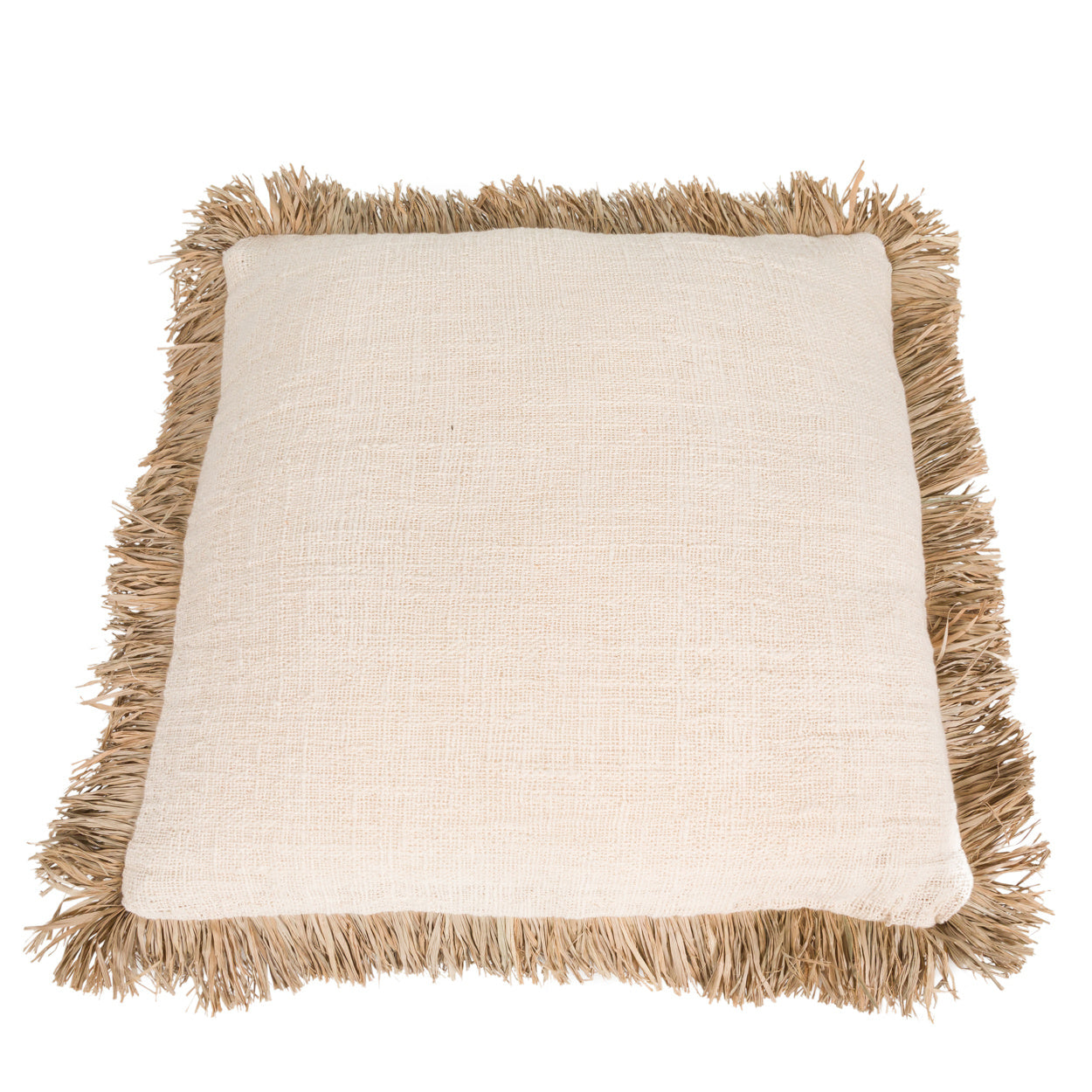 THE SAINT TROPEZ Cushion Cover Natural-White 60x60 cm front view