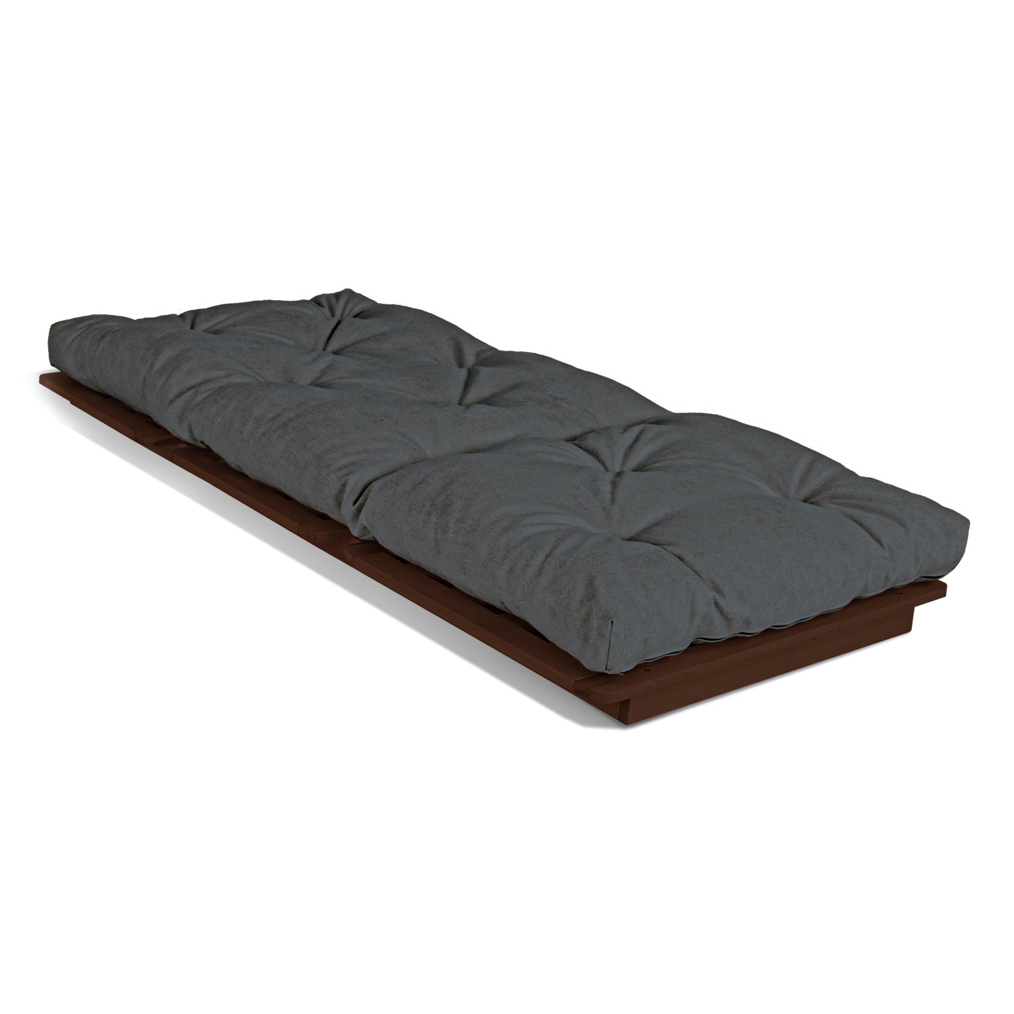 LAYTI-90 Sedia futon, struttura in legno di faggio, colore noce