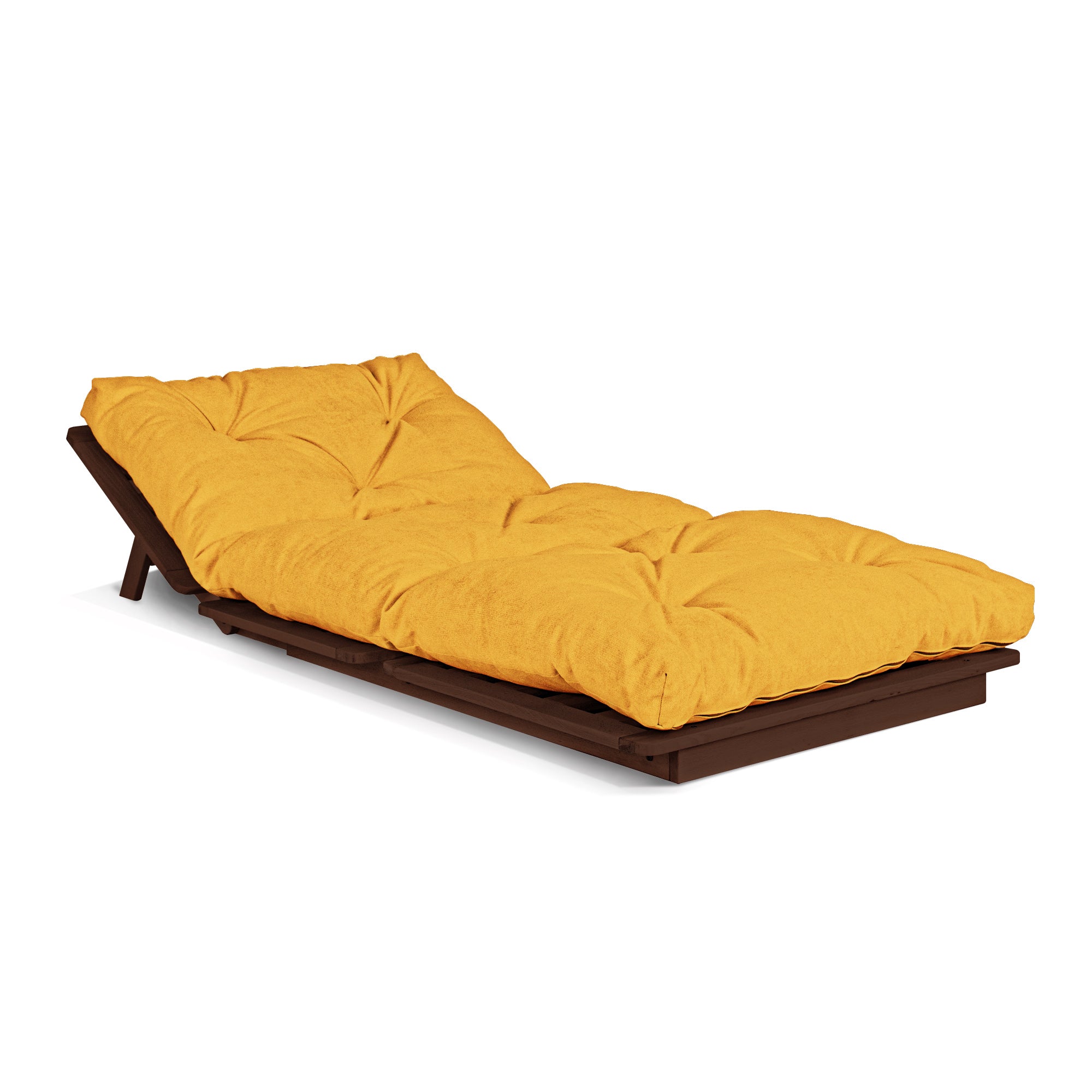 LAYTI-90 Sedia futon, struttura in legno di faggio, colore noce