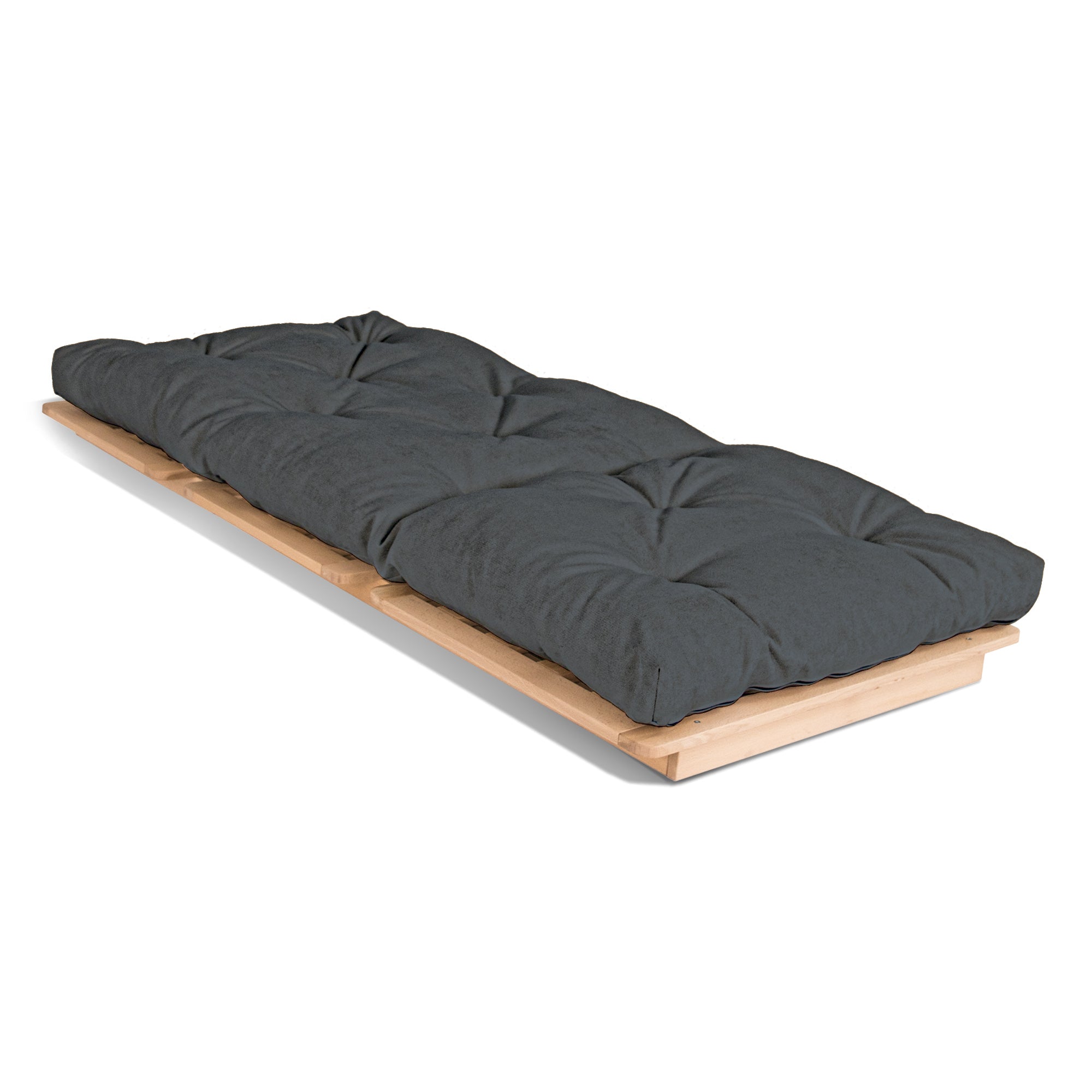 LAYTI-90 Sedia futon, struttura in legno di faggio, colore naturale