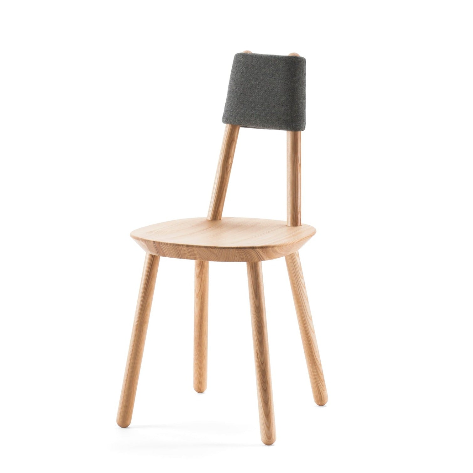NAЇVE Chair solid natural ash-front view