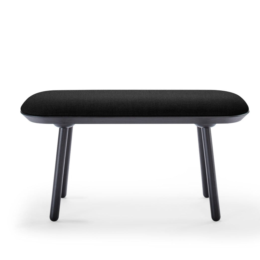 NAЇVE Bench-black ash-black upholstery-small size