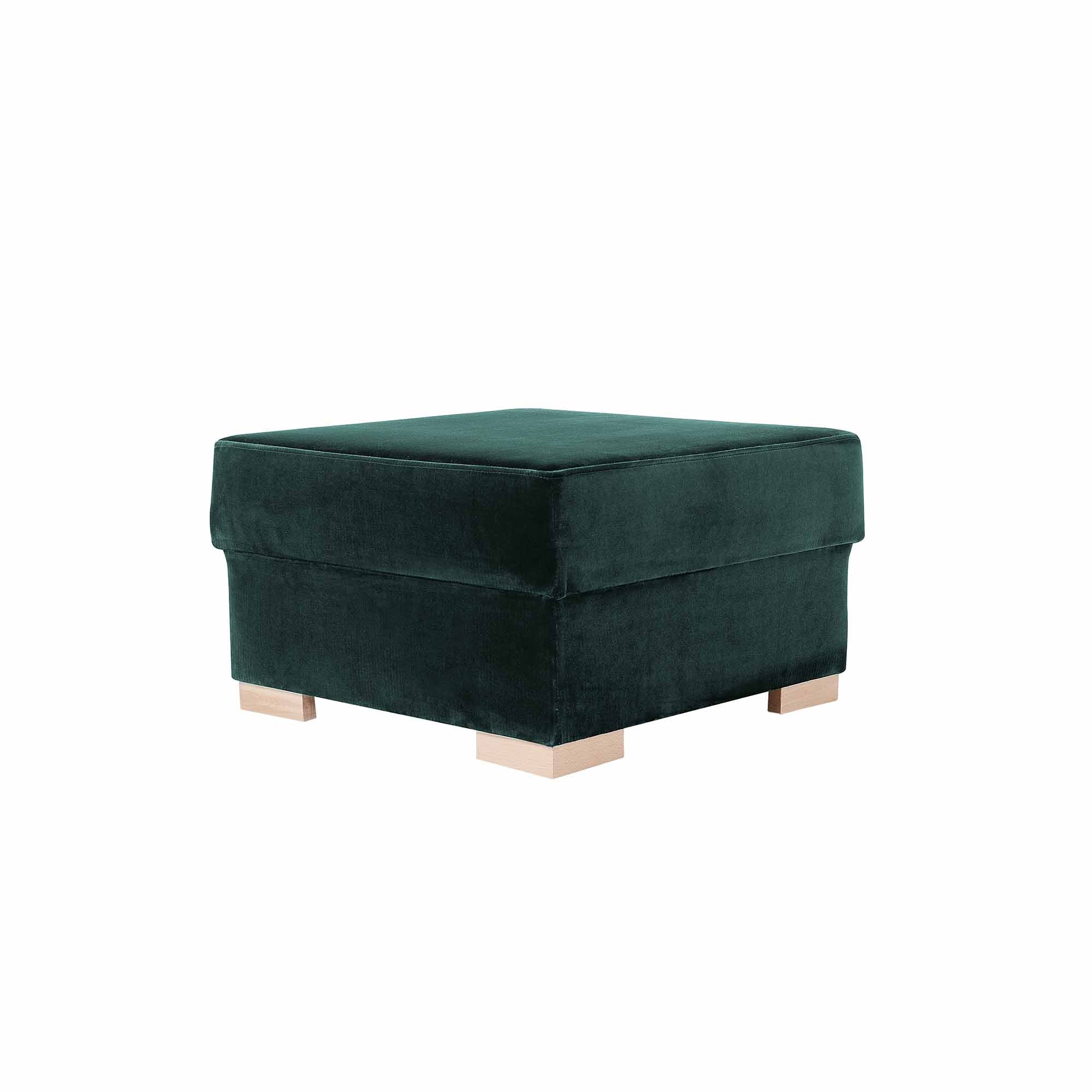 STABLE Pouffe upholstery colour avocado white background